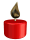 Small red candle